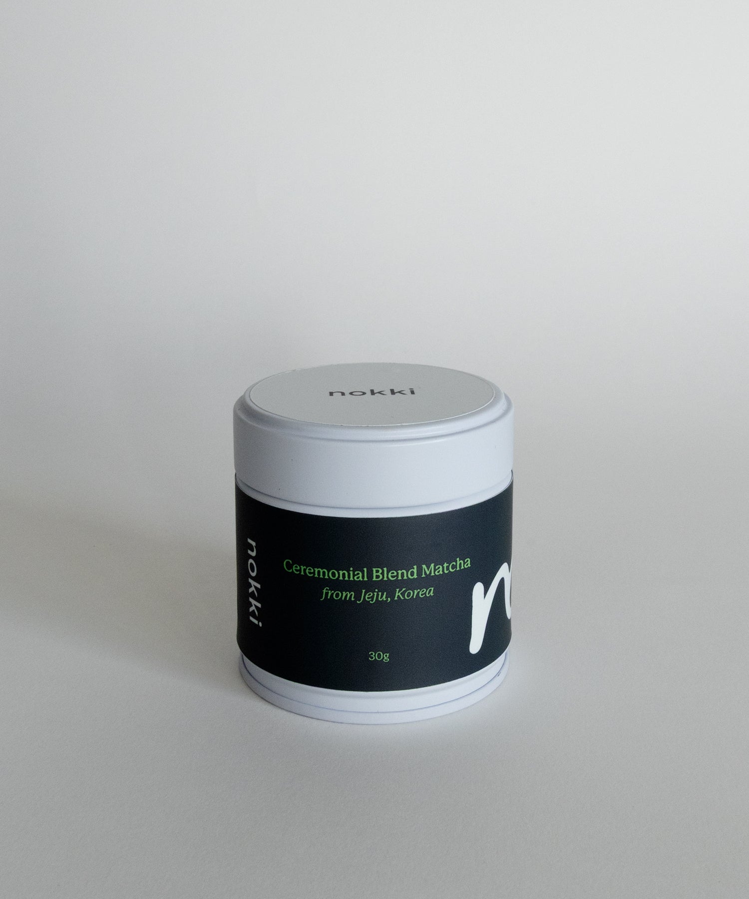 nokki Ceremonial Blend Matcha tin – organic ceremonial grade matcha powder UK